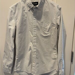 Bonobos Men's Casual Gray Striped Shirt